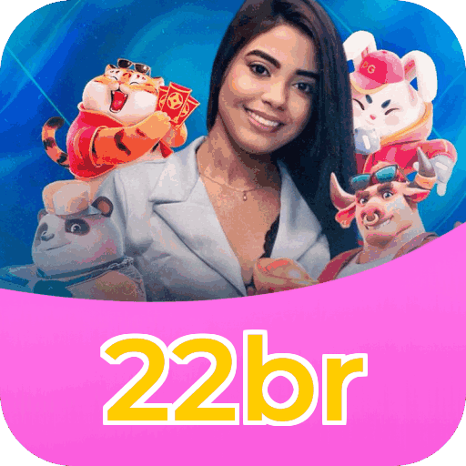 Interface do aplicativo 22br mostrando jogos disponíveis no iOS e Android